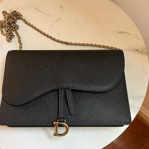 Dior Calfskin Saddle Handbag
